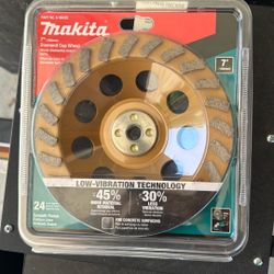 Makita 7” Diamond Cup Wheel
