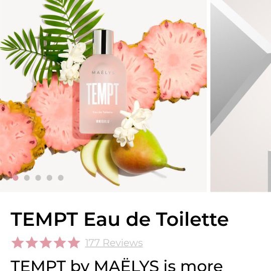 TEMPT PERFUME  (MAELYS COSMETICS)