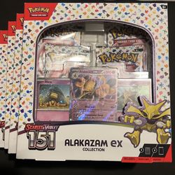 Pokemon Cards 151 Alakazam EX Collection Box
