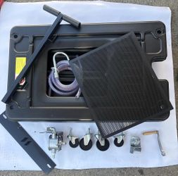 17 Gallon Electric Pump Oil Drain Pan Manual Pump & Wheels