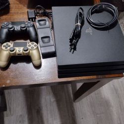 PS4 Pro Edition Brand New Comes With Two Controllers Charging Station Has One Terabyte Hard Drive And 500 Games Downloaded Already