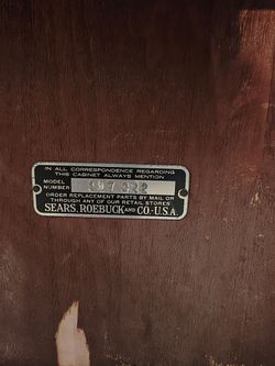 Vintage Sears Roebuck Sewing Machine Cabinet / Fold-Out Sewing Table – $125 OBO