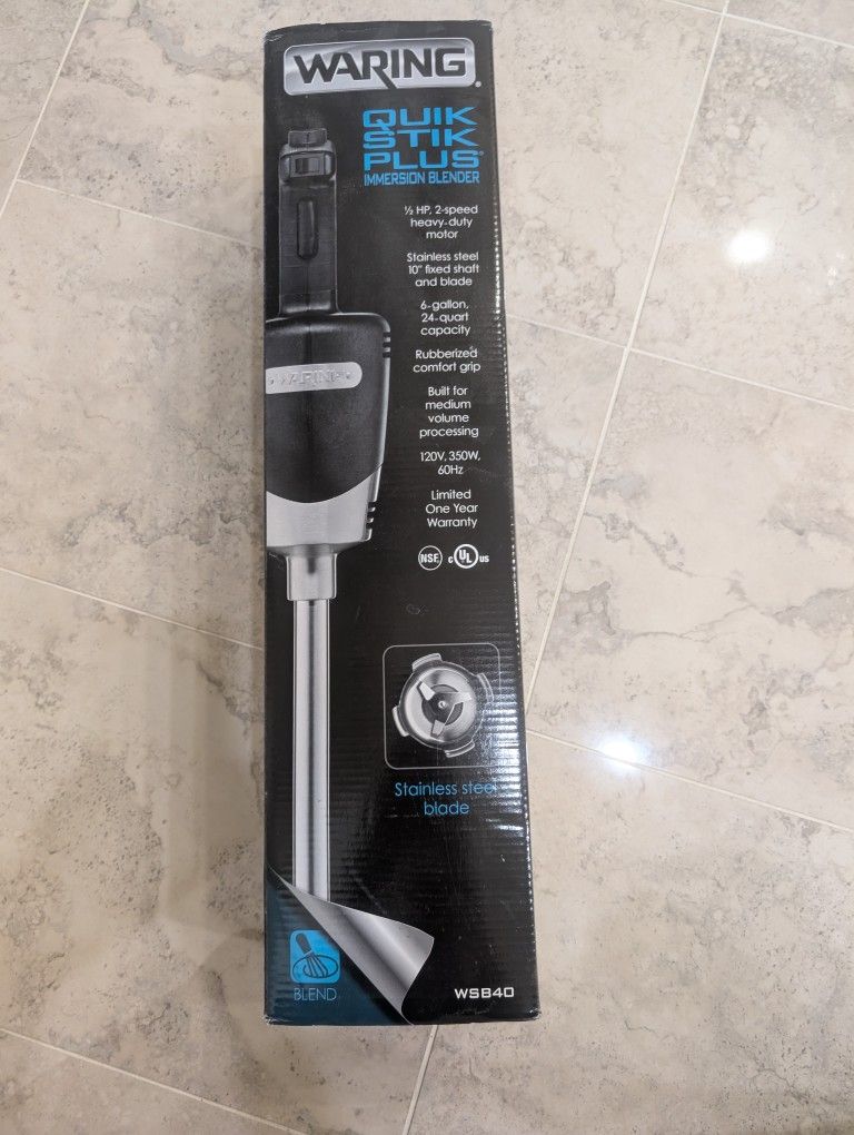 Commercial Waring Quick Stick Blender New 