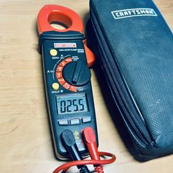 CRAFTSMAN 400A AC/DC CLAMP METER 82369 Includes Case, Probes