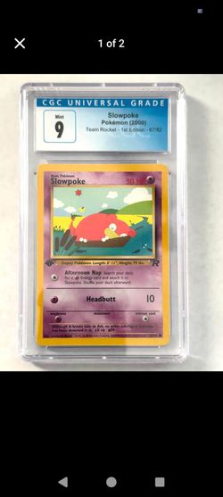 Slowpoke Pokemon Team Rocket 1st Edition CGC Grade 9