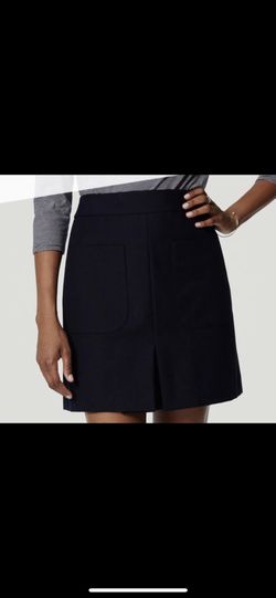 The Loft Navy Skirt