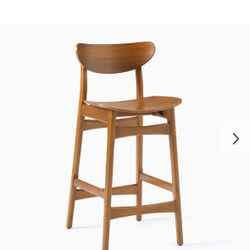 west elm CLASSIC CAFE COUNTER STOOL WALNUT WALNUT