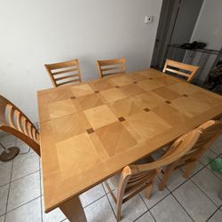 6 Chair And Table Dinner