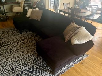 Black U Shaped Sectional