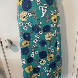 XXL Floral Midi Skirt