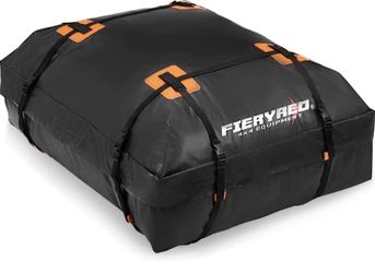 Fieryred Waterproof Car Roof Cargo Bag Luggage Storage Travel 4WD