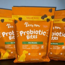 Zesty Paws Probiotic Bites - Gut Health - For Dogs