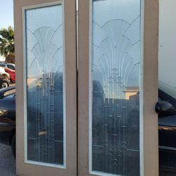 22x80  2 Each  Glass Door Inserts