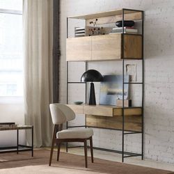 West Elm Desk - Industrial Modular Wall Desk (49"), Raw Mango Color