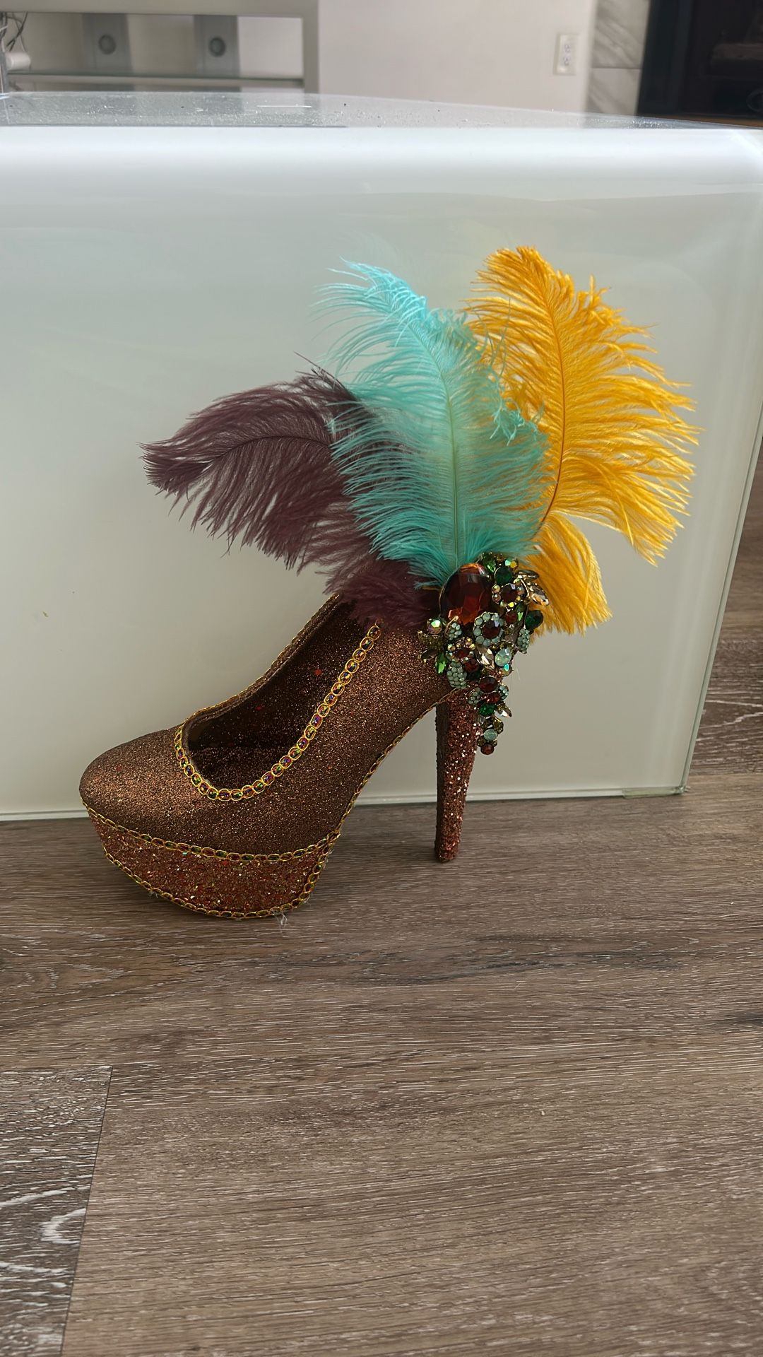 New Orleans Decorative high Heel Glitz Shoe