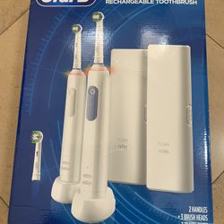 Power Toothbrush With 3 Extra Brushes New From A Gifts