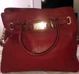 Red Michael Kors bag