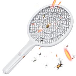 AA Batteries Operated Swatter Zapper Racket for Mosquito Bug Fly Indoor Outdoor New Condition