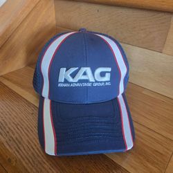 New KAG Kenan Advantage Group Baseball Hat Cap Navy 100% Cotton Strapback Adjustable. Embroidered Logo