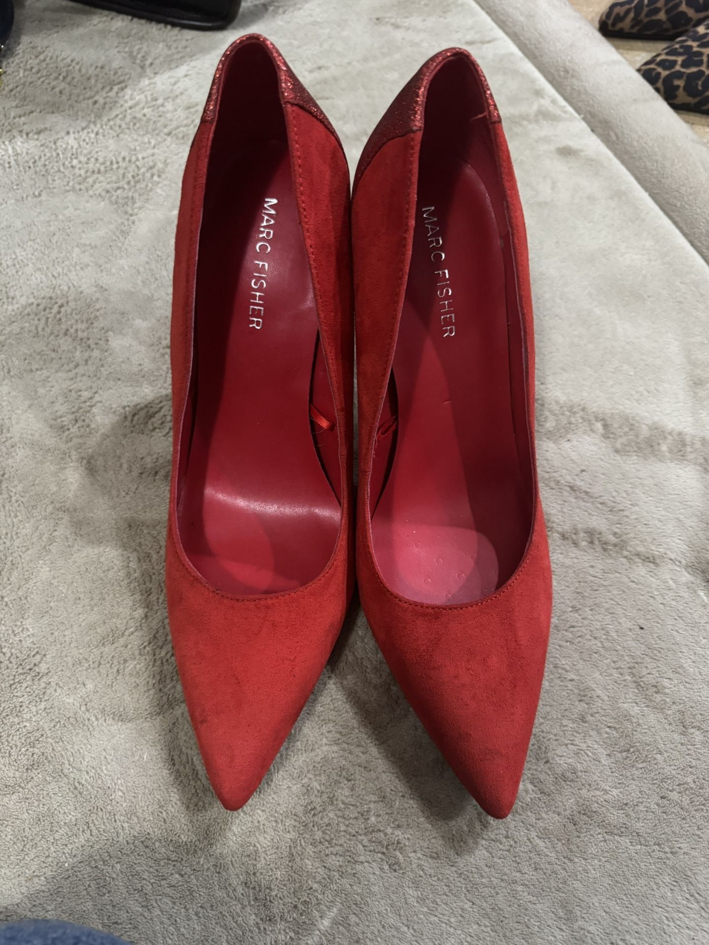 Red Marc Fisher Heels