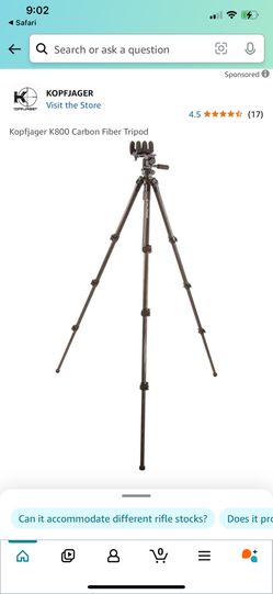 Carbon Fiber Tripod With reaper Grip