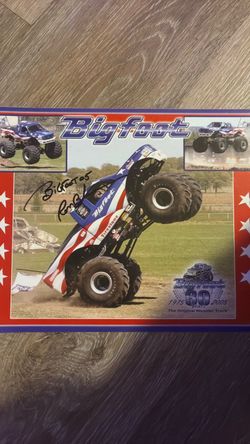 Bigfoot autographed poster