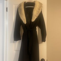 Vintage wool faux fir Coat