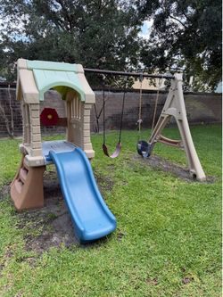 kids play set outdoors