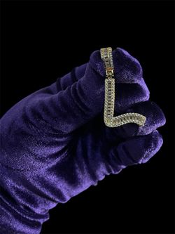 Iced Out “L” Pendant (Pendant Only)