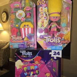 Trolls Doll Sets & Puzzle