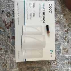 Tplink Deco Wifi7 Be11000 3 Pack - New / Unopened 