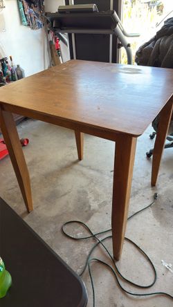 Bar Height Project Table Heavy Duty Wood
