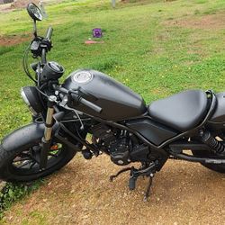 Black Honda Rebel (contact info removed)