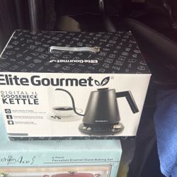 Brand New In The Box Elite Gourmet Digital Gooseneck Kettle 