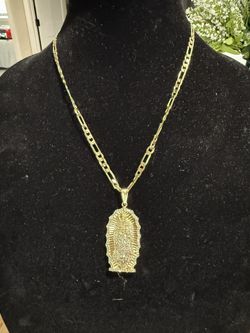 Virgin Mary Laminated Gold 