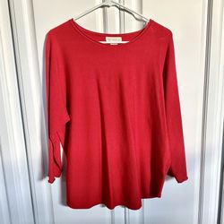 ❤️ Pretty lightweight, red sweater shirt