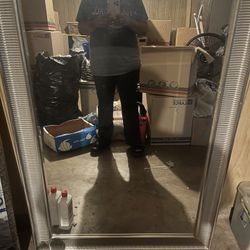 Large Heavy Sliver Mirror 