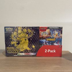 Pokemon Costco surging sparks etb & booster bundle