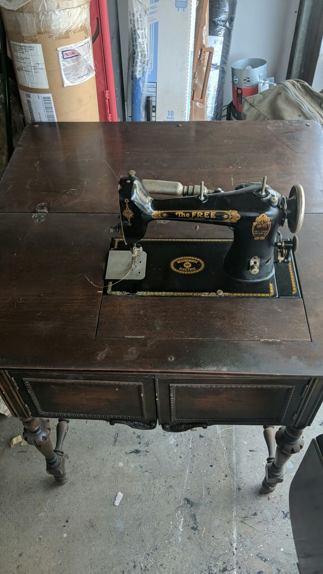 The free Westinghouse electric duo rotary sewing machine vintage