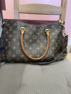 Louis Vuitton Pallas Mm Maroon 