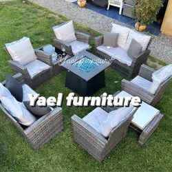 Brand New Patio Outdoor Furniture Set With Fire Pit 