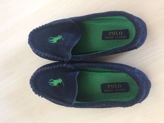 Ralph Lauren kid’s blue moccasins
