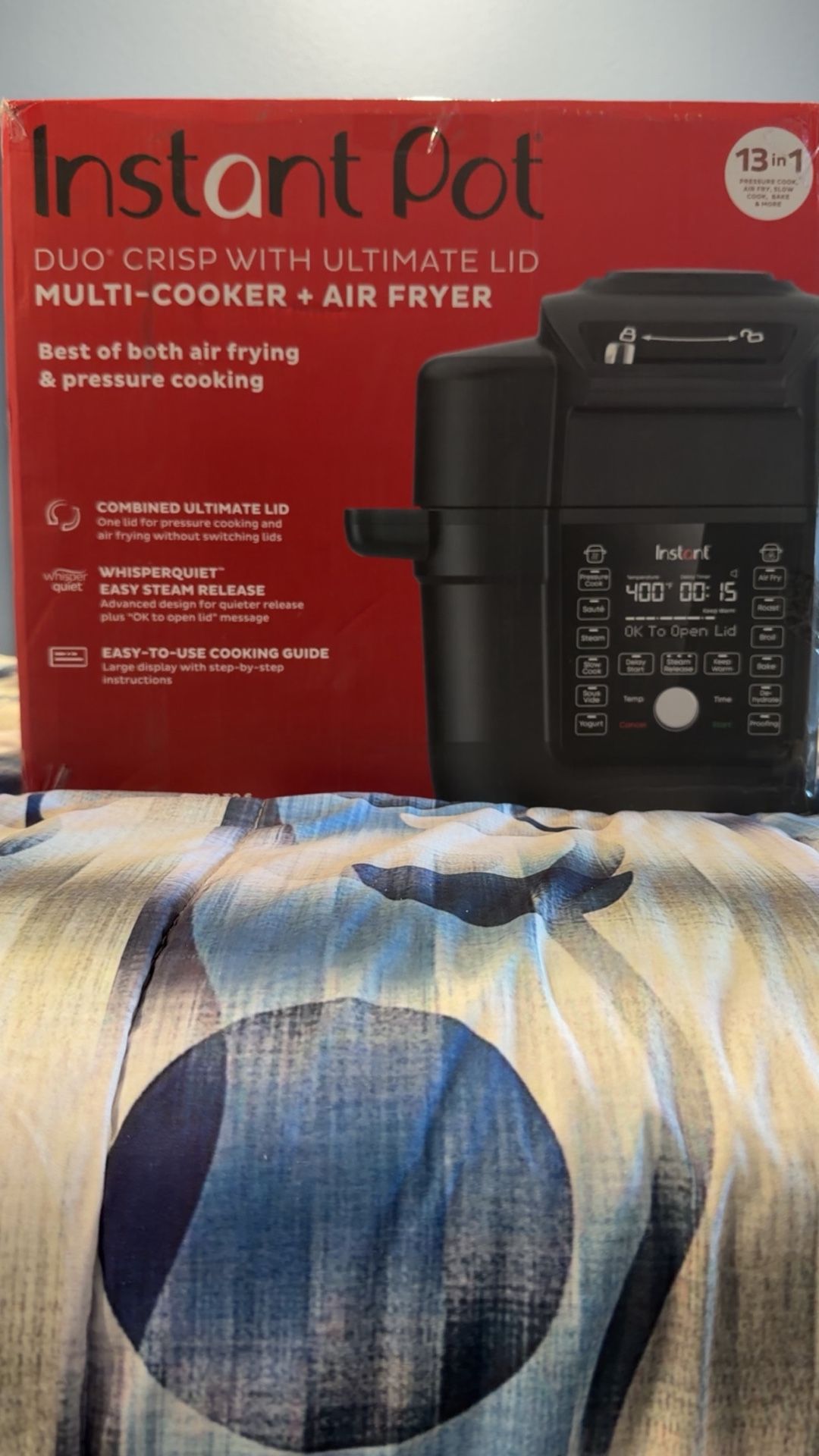 Instant Pot Duo Crisp With Ultimate Lid Multi-Cooker and Air Fryer 13 In 1