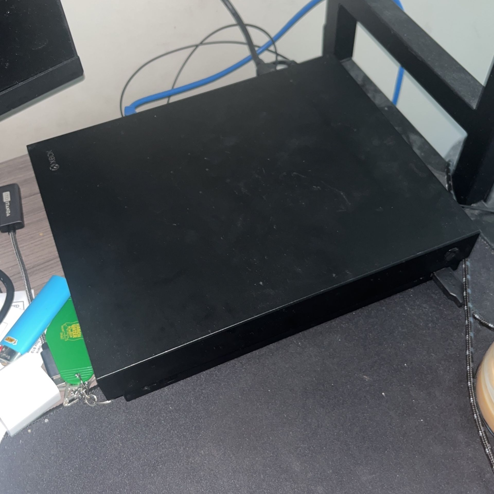 Xbox One X with Controller and Game Library