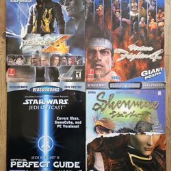 Video Game Strategy Guides TEKKEN Shenmue STAR WARS Virtua Fighter SEGA