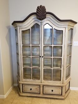 Prospect Hill Tan China Cabinet