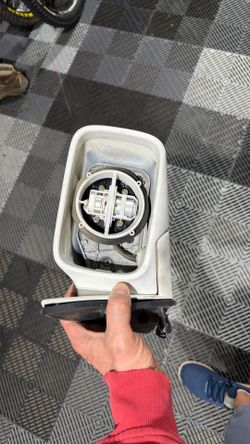 BMW e30 electric passenger side mirror housing