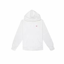 Supreme Small Box Logo Hooded Sweatshirt Hoodie White Red New Medium