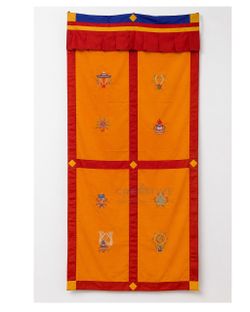 Tibetan Buddhist Embroidered Wall Hanging