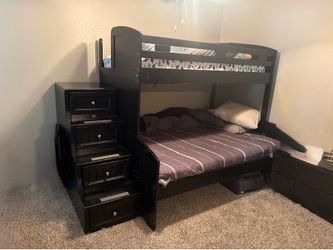 Wood Full|Twin Bunk Bed 🛏️